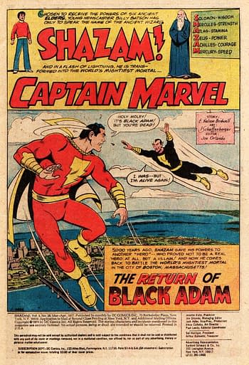 Comics Creators That Black Adam Credited - And Those They Missed Out