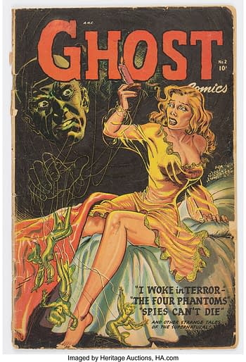 Maurice Whitman cover Ghost #2 (Fiction House, 1952)
