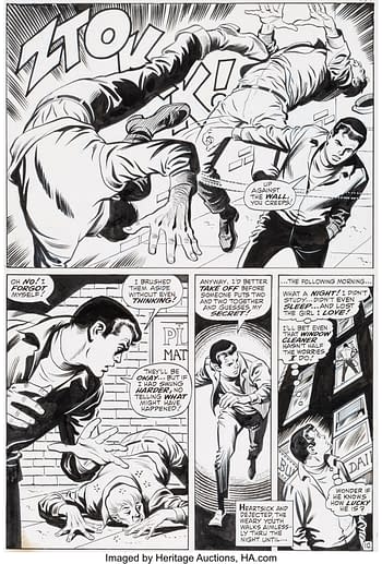 John Buscema and Jim Mooney Amazing Spider-Man #78 Story Page 10 Prowler Original Art (Marvel, 1969)