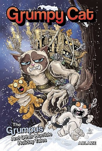 Cover image for GRUMPY CAT GRUMPUS & OTHER HORRIBLE HOLIDAY TALES HC