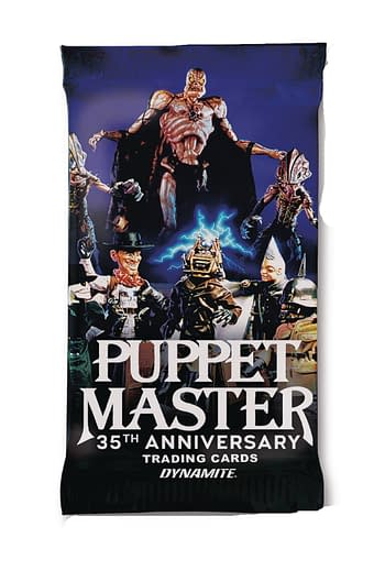 Cover image for PUPPET MASTER 35TH ANN COLL TRADING CARD SET CASE