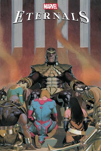 Esad Ribic's main cover to Eternals #7, by Kieron Gillen and Esad Ribic, in stores in November from Marvel Comics