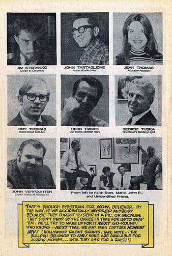 Joe Sinnott and Walter Simonson Recall Their Memories of The Marvel Bullpen &#8211; Or Not
