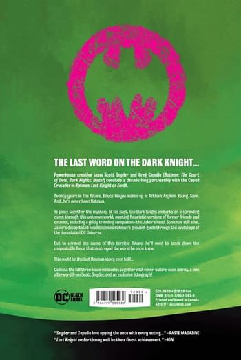 Only One Barnes & Noble DC Exclusive Coming So Far, Batman Last Knight on Earth HC