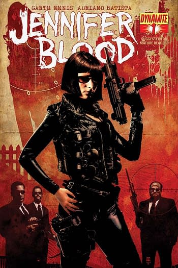 The cover to Jennifer's Blood #1, one of many Dynamite free first issues.