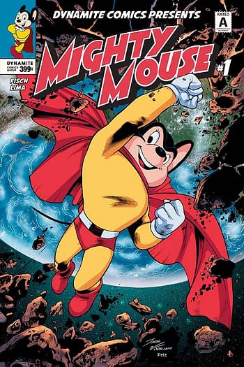 The Mighty Mouse #1 cover from Dynamite Entertainment.