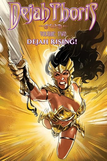The cover to Dejah Thoris Vol. 2: Dejah Rising! from Dynamite