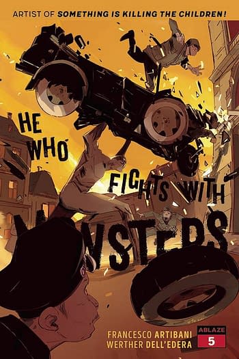 Cover image for HE WHO FIGHTS WITH MONSTERS #5 CVR B SIMEONE (MR)