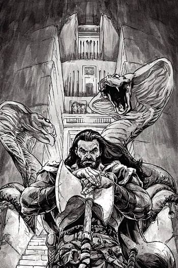 Cover image for CIMMERIAN HOUR OF DRAGON #3 CVR G 30 COPY ANDRASOFSZKY B&W I
