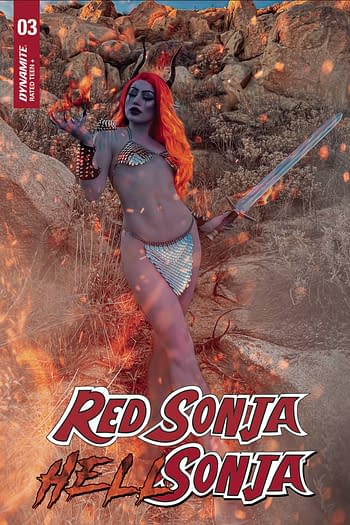 Cover image for RED SONJA HELL SONJA #3 CVR E COSPLAY