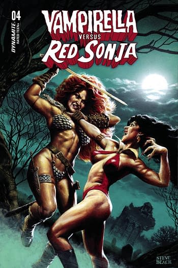Cover image for VAMPIRELLA VS RED SONJA #4 CVR C BEACH