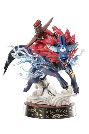 Cover image for OKAMI OKI WOLF FORM PVC STATUE STANDARD ED