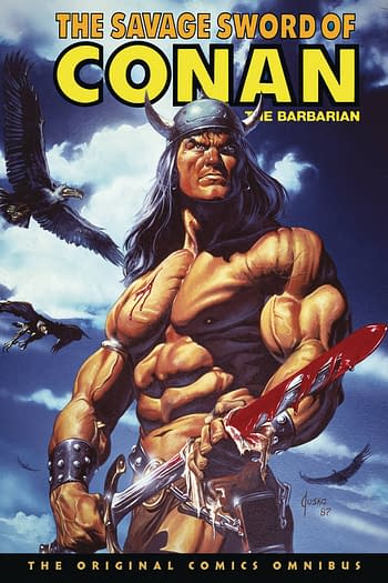 Cover image for SAVAGE SWORD CONAN ORIGINAL OMNI REG ED HC VOL 10 (MR)