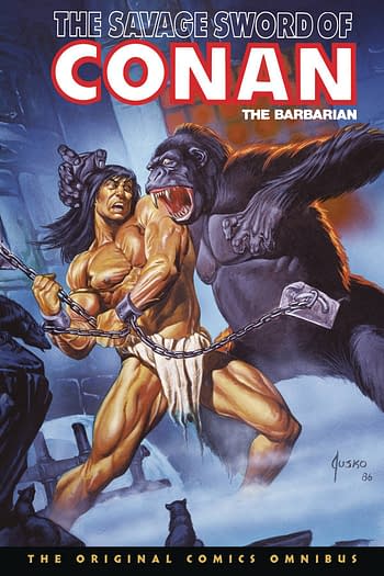 Cover image for SAVAGE SWORD CONAN ORIGINAL OMNI DM ED HC VOL 10 (MR)