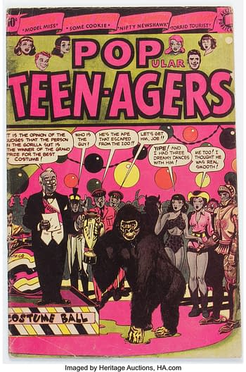 Popular Teen-Agers #6 (Accepted Publications, 1958) cover by L.B. Cole.