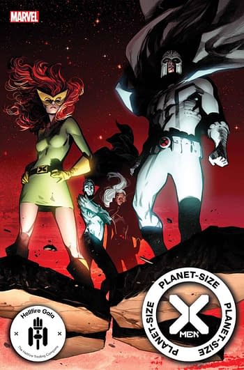 The cover to Planet-Size X-Men, the latest cash gra... er, extra-value offering from the House of Ideas.