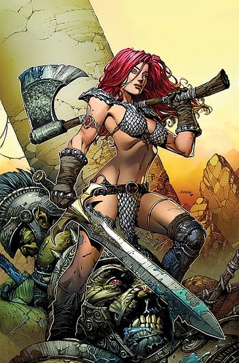Cover image for RED SONJA PRICE OF BLOOD FINCH SP ED METAL CVR