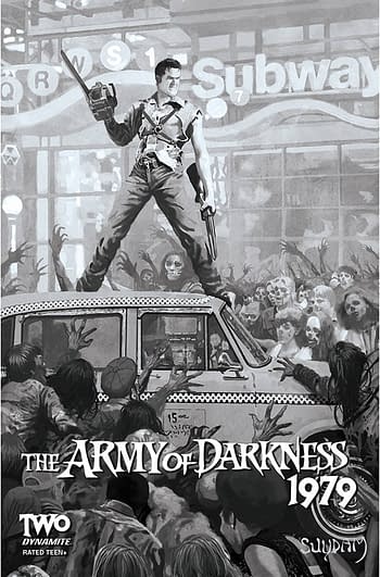 Cover image for ARMY OF DARKNESS 1979 #2 CVR E 10 COPY INCV SUYDAM B&W