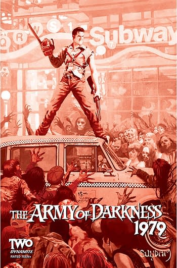 Cover image for ARMY OF DARKNESS 1979 #2 CVR I 30 COPY INCV SUYDAM BLOOD
