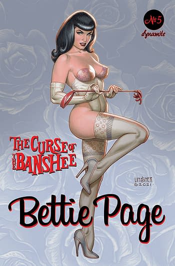 Cover image for BETTIE PAGE & CURSE OF THE BANSHEE #5 CVR B LINSNER