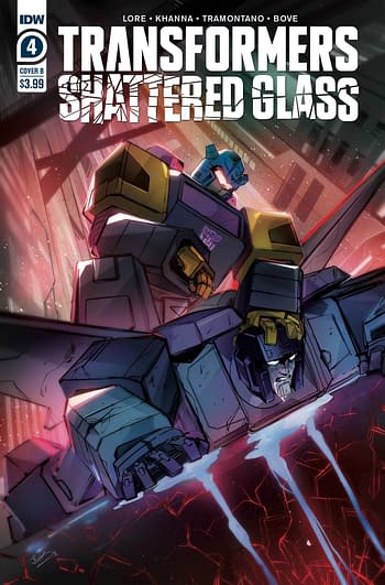 Cover image for TRANSFORMERS SHATTERED GLASS #4 (OF 5) CVR B MCGUIRE-SMITH