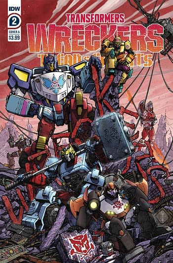 Cover image for TRANSFORMERS WRECKERS TREAD & CIRCUITS #2 (OF 4) CVR A MILNE