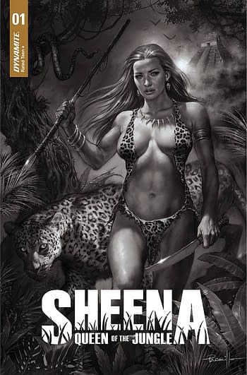Cover image for SHEENA QUEEN JUNGLE #1 CVR J 30 COPY INCV PARRILLO B&W