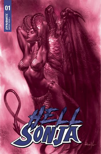Cover image for HELL SONJA #1 CVR G 10 COPY INCV PARRILLO TINT
