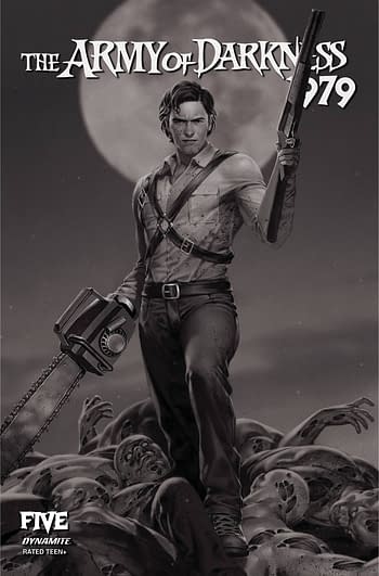Cover image for ARMY OF DARKNESS 1979 #5 CVR G 20 COPY INCV YOON B&W