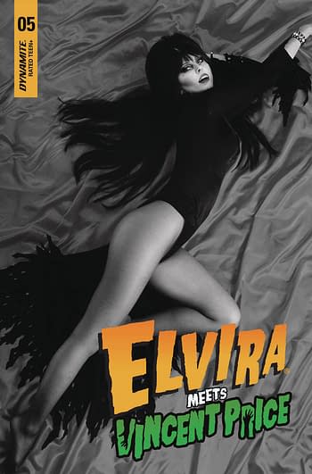 Cover image for ELVIRA MEETS VINCENT PRICE #5 CVR E 10 COPY INCV PHOTO B&W