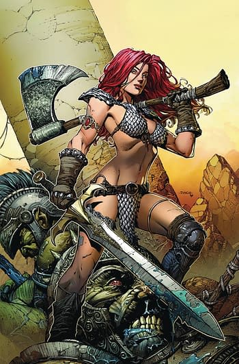 Cover image for RED SONJA PRICE OF BLOOD #1 FINCH COLOR CROWDFUNDER CVR