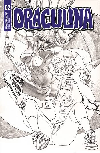 Cover image for DRACULINA #2 CVR H 25 COPY INCV MARCH B&W