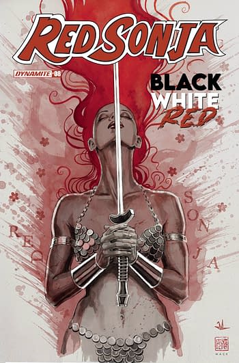 Cover image for RED SONJA BLACK WHITE RED #8 CVR A MACK