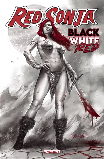 Cover image for RED SONJA BLACK WHITE RED HC SGN ED VOL 01