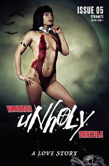 Cover image for VAMPIRELLA DRACULA UNHOLY #5 CVR E NEREID COSPLAY