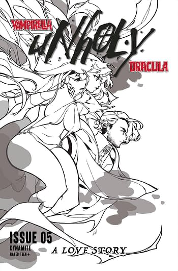 Cover image for VAMPIRELLA DRACULA UNHOLY #5 CVR H 20 COPY INCV BESCH B&W