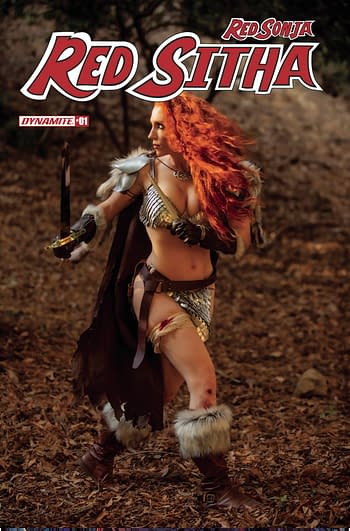 Cover image for RED SONJA RED SITHA #1 CVR E COSPLAY