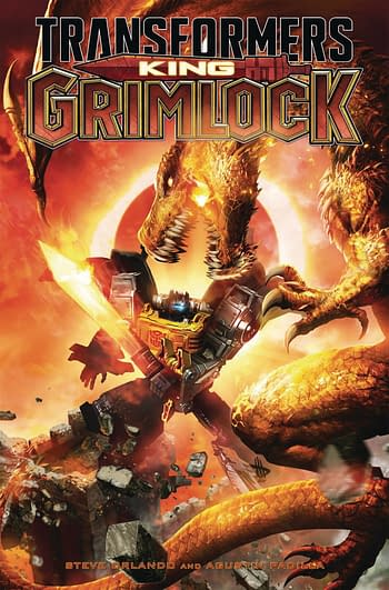 Cover image for TRANSFORMERS KING GRIMLOCK HC