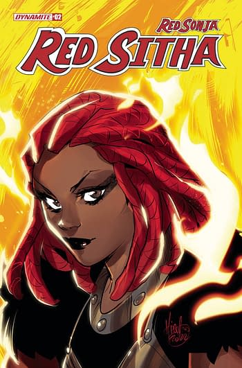 Cover image for RED SONJA RED SITHA #2 CVR B ANDOLFO