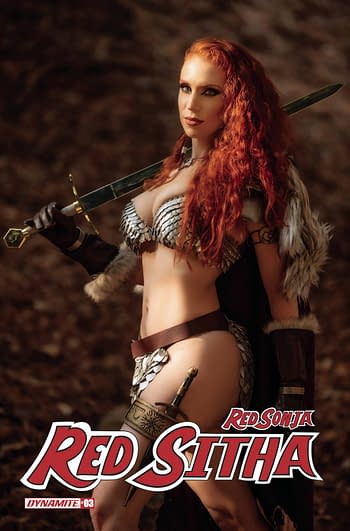 Cover image for RED SONJA RED SITHA #3 CVR E COSPLAY