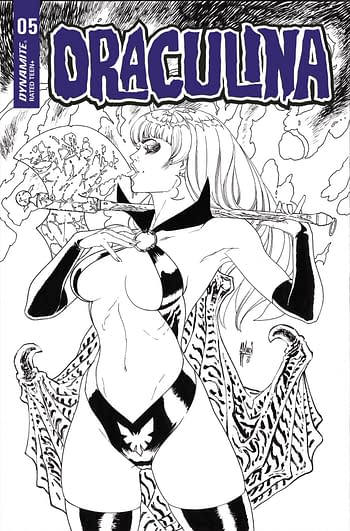 Cover image for DRACULINA #5 CVR G 20 COPY INCV MARCH B&W