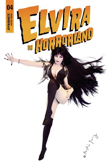 Cover image for ELVIRA IN HORRORLAND #4 CVR D PHOTO