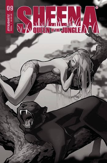 Cover image for SHEENA QUEEN JUNGLE #9 CVR G 20 COPY INCV BESCH B&W