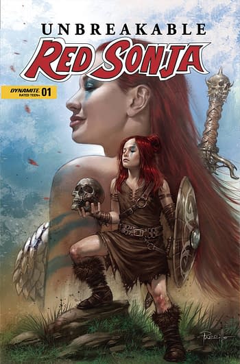 Cover image for UNBREAKABLE RED SONJA #1 CVR A PARRILLO