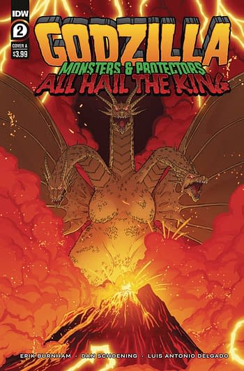 Cover image for GODZILLA MONSTERS & PROTECTORS ALL HAIL KING #2 CVR A SCHOEN