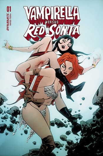 Cover image for VAMPIRELLA VS RED SONJA #1 CVR D LEE