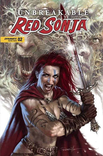 Cover image for UNBREAKABLE RED SONJA #2 CVR A PARRILLO