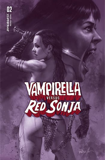 Cover image for VAMPIRELLA VS RED SONJA #2 CVR F 10 COPY INCV PARRILLO TINT