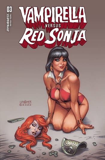 Cover image for VAMPIRELLA VS RED SONJA #3 CVR B LINSNER