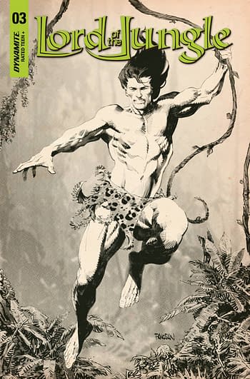 Cover image for LORD OF THE JUNGLE #3 CVR F 10 COPY INCV PANOSIAN B&W